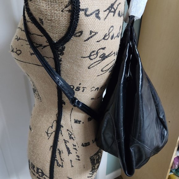 Fabulous Black Patent Calfskin Gabs Backpack NWT Lucchi Campomaggi Company - Picture 7 of 7